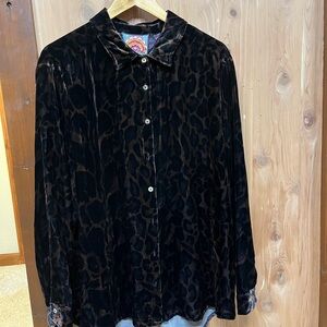 Johnny Was Velvet Blouse